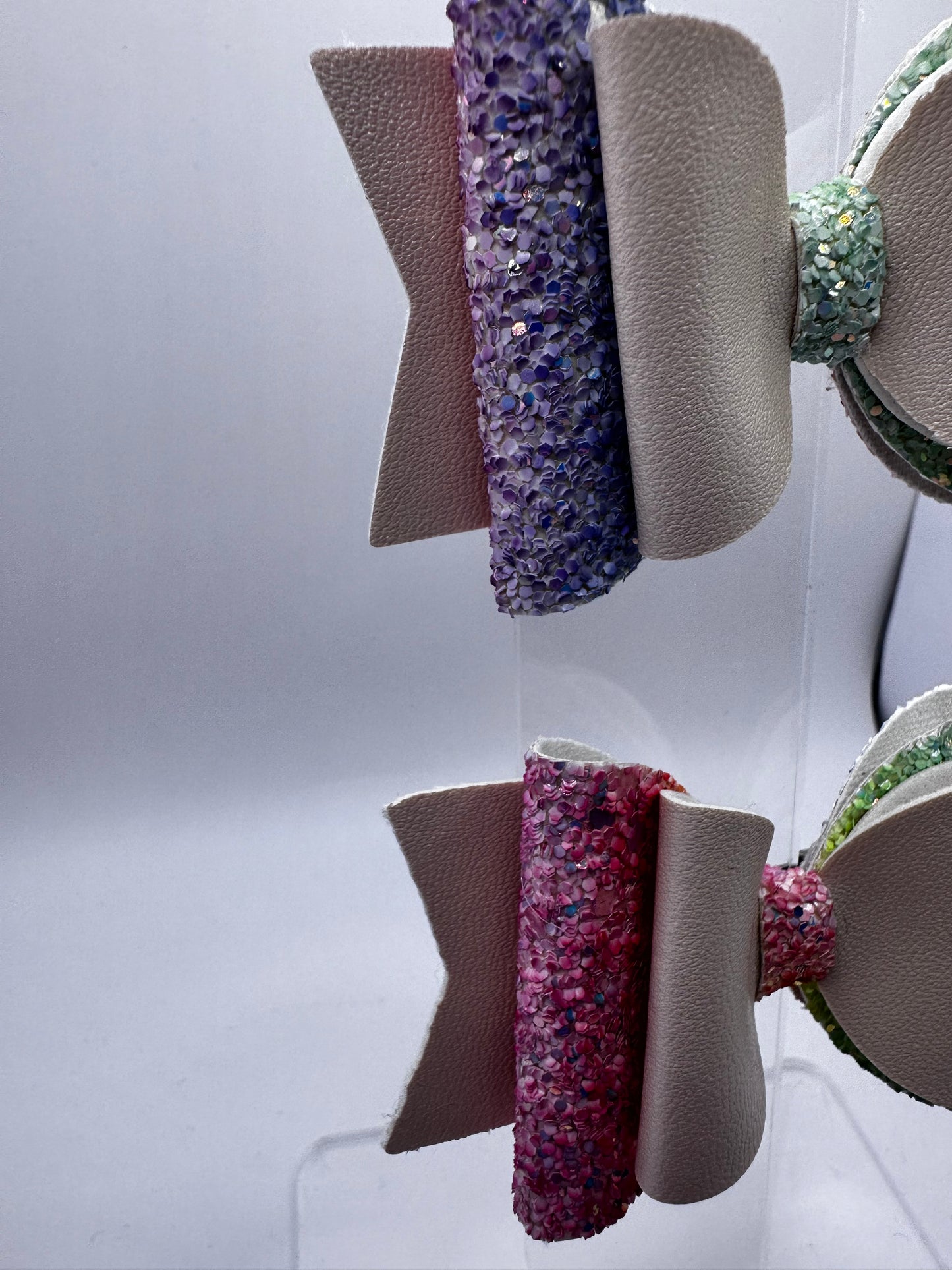 Nude Solid and glitter Multi Colored Hair Clips Peers