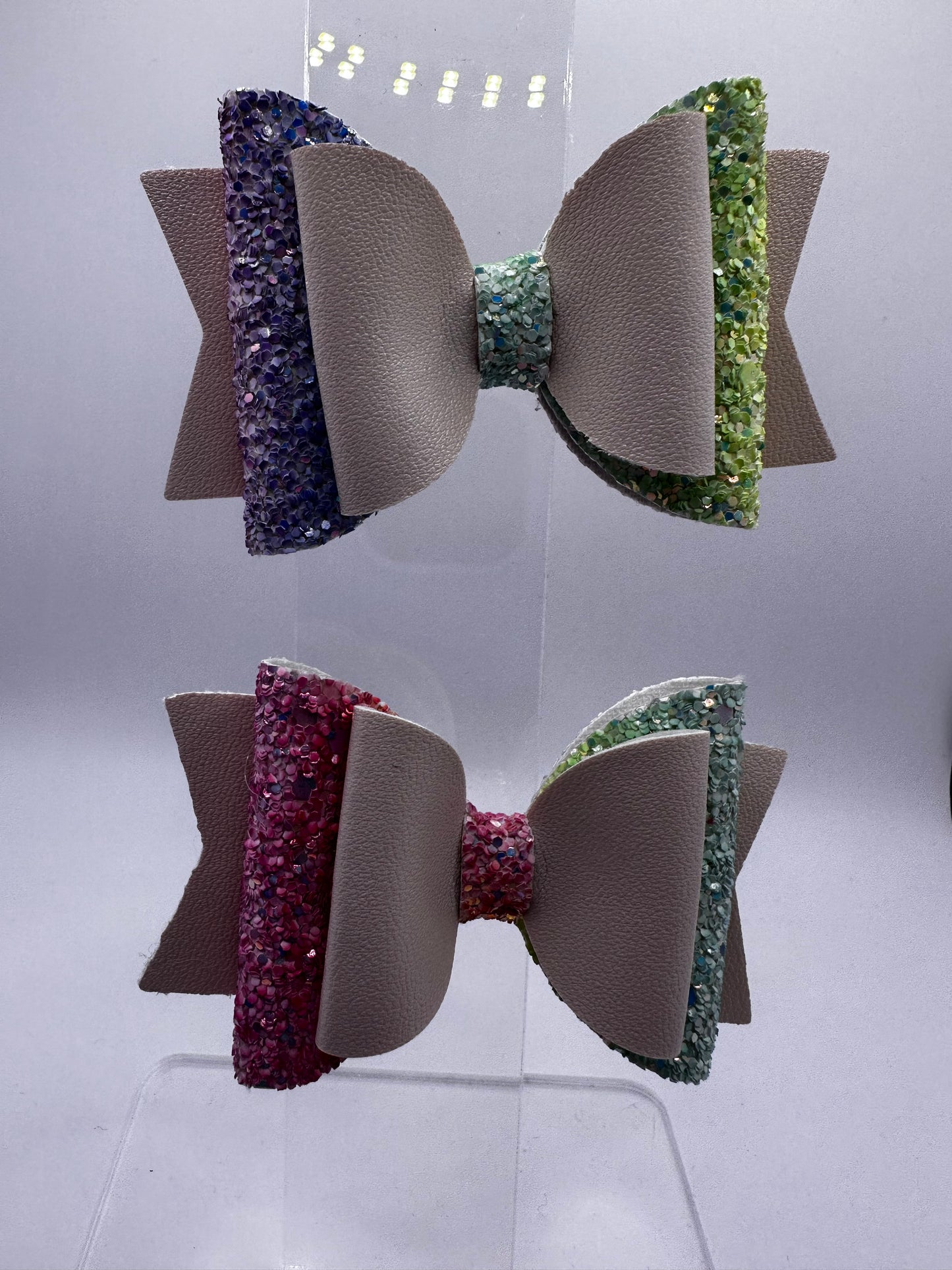 Nude Solid and glitter Multi Colored Hair Clips Peers