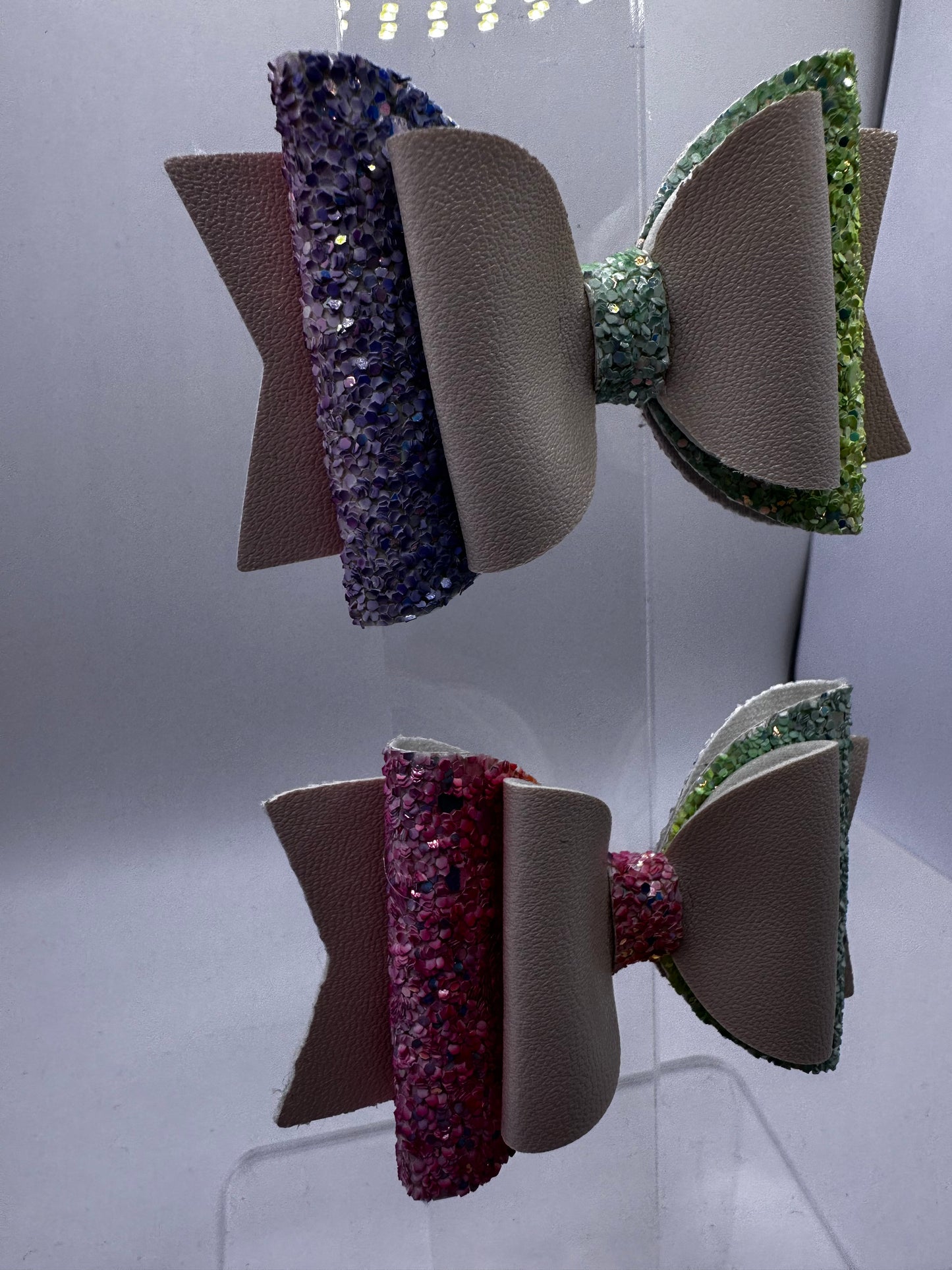 Nude Solid and glitter Multi Colored Hair Clips Peers