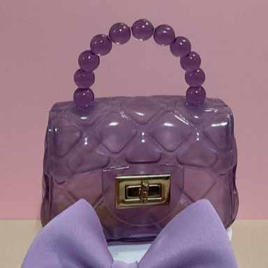 Girl Purse & Bow Purple Accessories