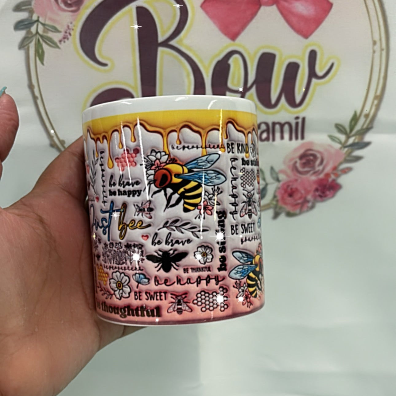 Colorful bee Cup