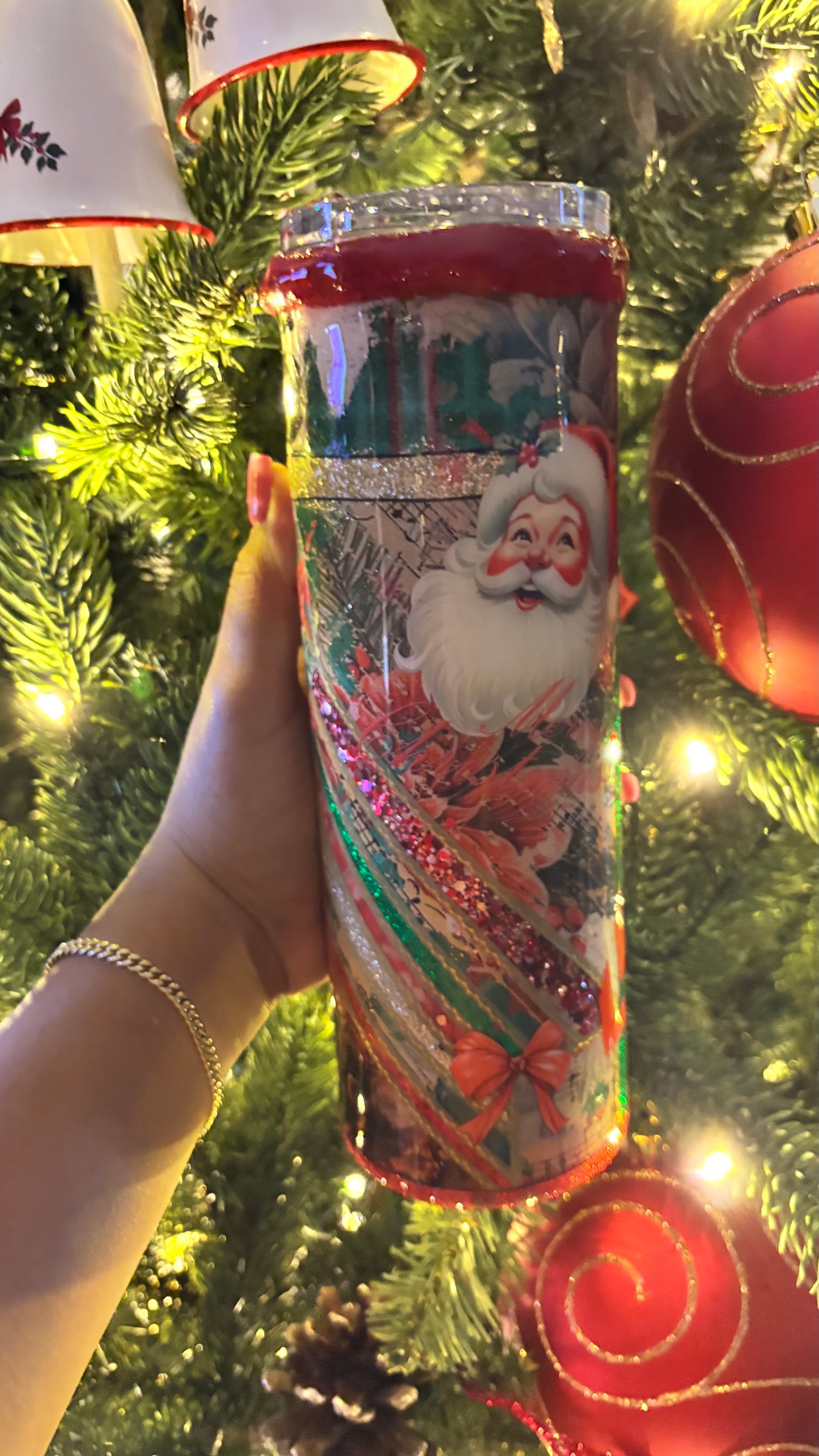 3D Tumbler Navideño-Santa 30OZ