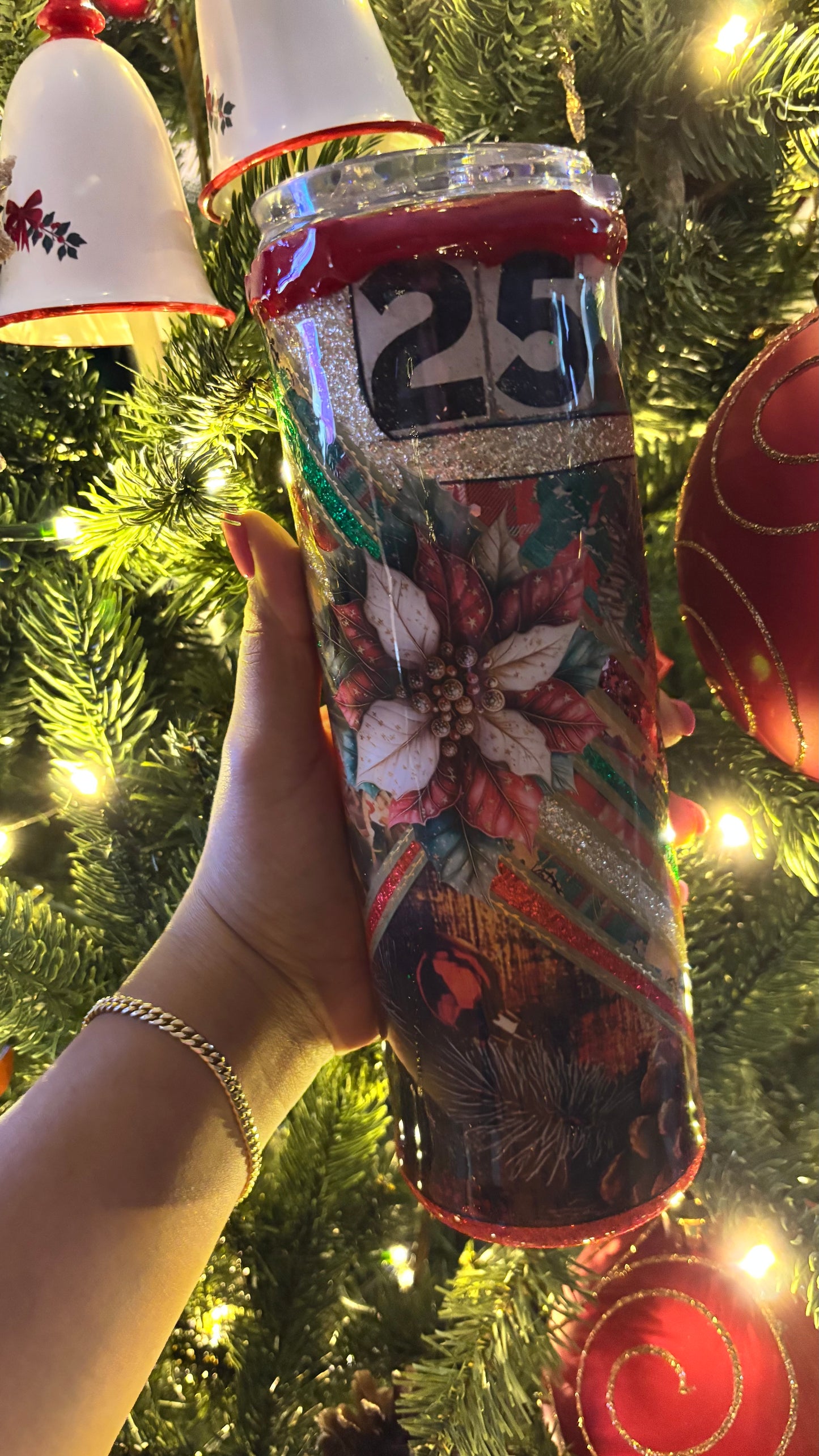 3D Tumbler Navideño-Santa 30OZ