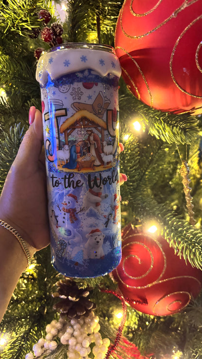 ⛄️BLUE SNOWFLAKE TUMBLERS