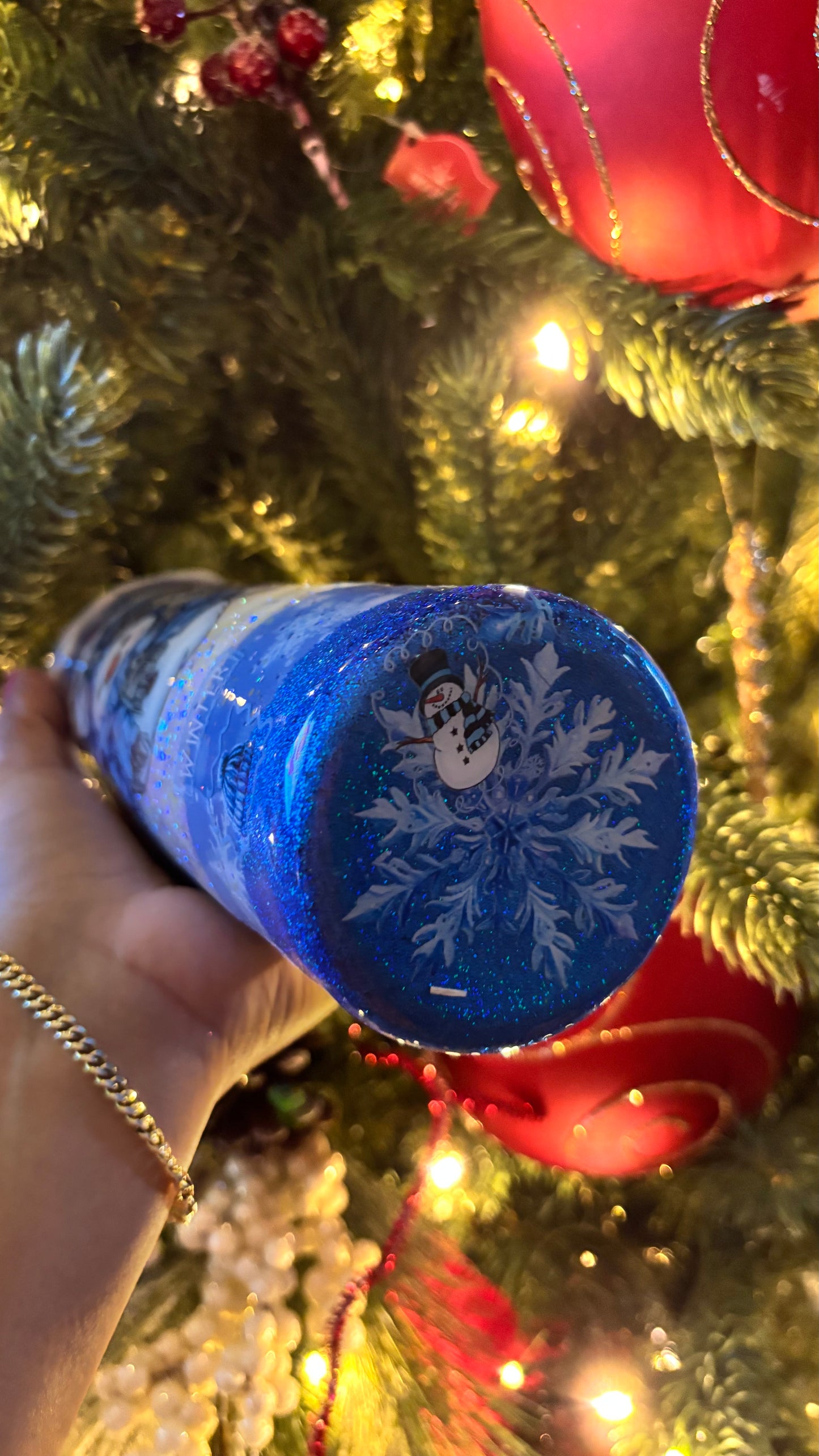 ⛄️BLUE SNOWFLAKE TUMBLERS