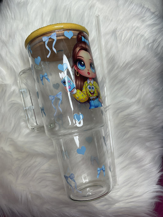 40 oz crystal clear glass cups