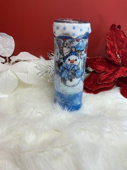 ⛄️BLUE SNOWFLAKE TUMBLERS