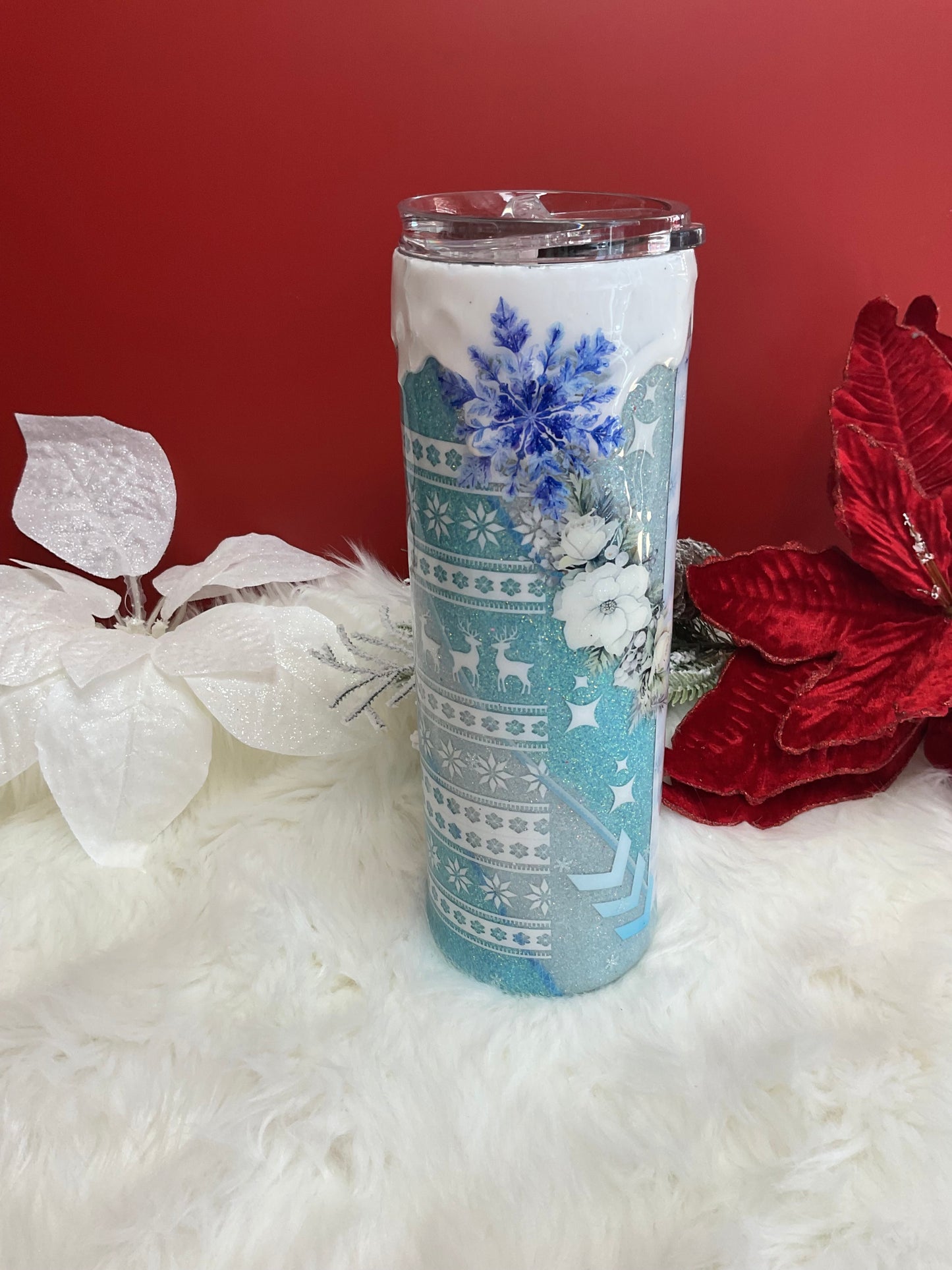 WHITE WINTER ❄️ 3D Tumbler