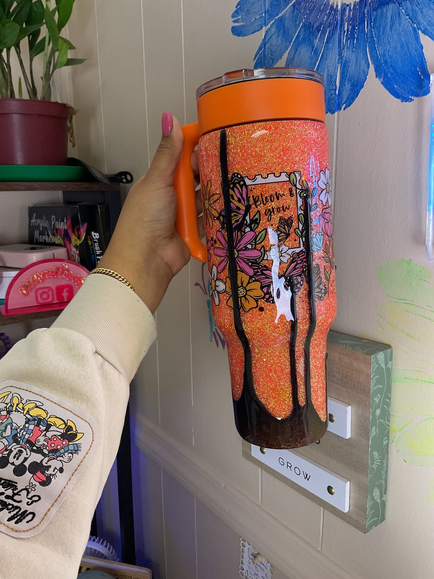 40 OZ-FLOWER TUMBLERS